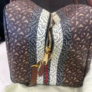 Burberry Brown and Black Monogram Bag